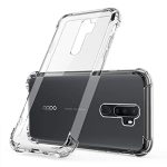 OO LALA JI For Oppo A9 2020 - Soft Silicone Shockproof Bumper Case Back Cover in Transparent [Air Cushion Technology] for Oppo a9 2020-Transparent - Image 2