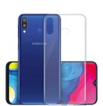 OO LALA JI Samsung Galaxy A20e - Soft Silicone Shockproof Bumper Case Back Cover in Transparent[Air Cushion Technology] - Transparent