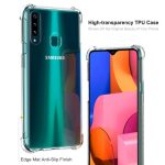 OO LALA JI  Flexible Shockproof Crystal Clear TPU Soft Back Cover Case with Cushioned Edges for Ultimate Protection Samsung Galaxy A20S - Transparent - Image 3