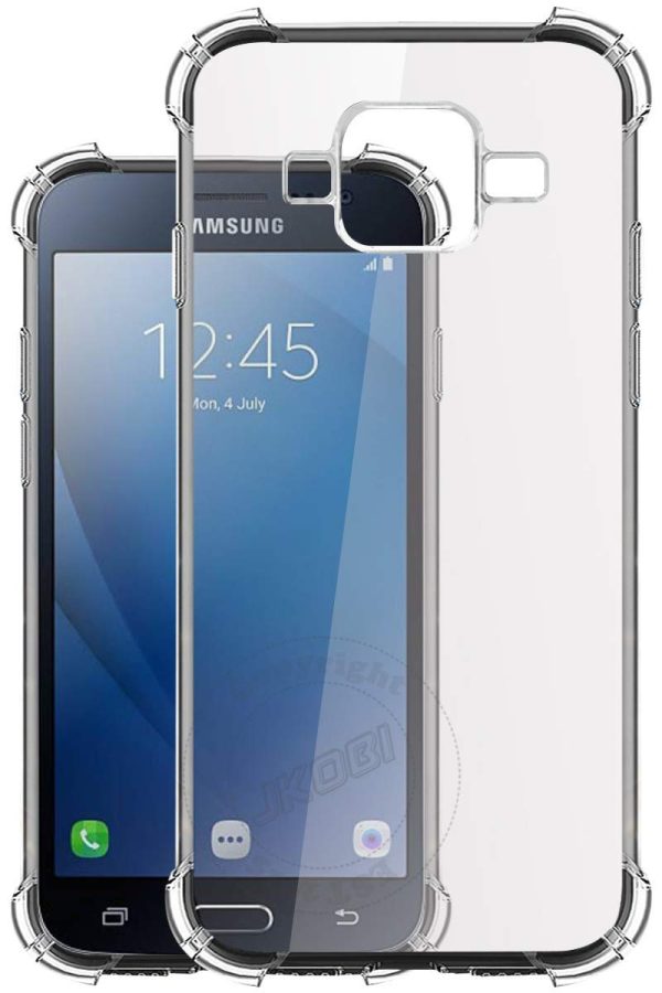 OO LALA JI Back Cover for Samsung Galaxy J2 2015 Edition Case Cover [Protective + Anti Shockproof CASE]- Transparent - Image 3