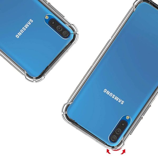 OO LALA JI Samsung Galaxy A30S - Soft Silicone Shockproof Bumper Case Back Cover in Transparent [Air Cushion Technology] - Transparent - Image 3