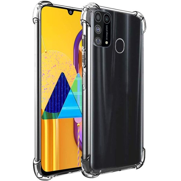 OO LALA JI Samsung Galaxy M31 Silicone Shockproof 7D Bumper Back Cover  - Transparent - Image 3