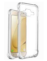 OO LALA JI Shockproof TPU Back Cover for Samsung Galaxy J2 (2015) - Transparent | Cushioned Edges | Flexible Clear Case - Transparent - Image 3