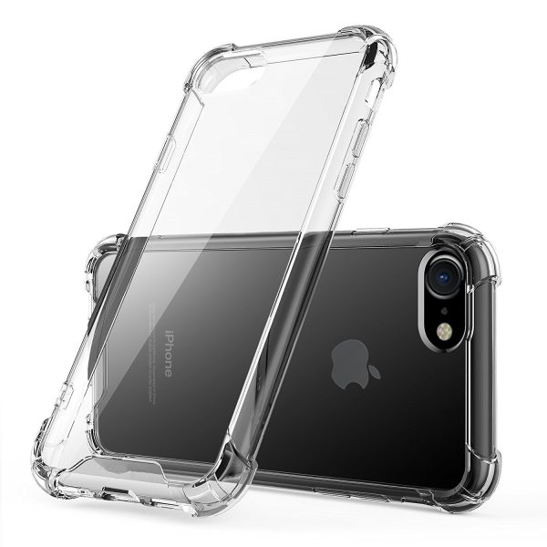 OO LALA JI Apple iphone 7, apple Apple 8 - soft silicone shockproof bumper case back cover in transparent[air cushion technology] – Transparent - Image 3