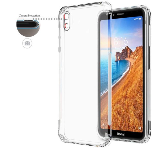 OO LALA JI Redmi 7a Shockproof Bumper Case Transparent Back Cover for Redmi 7a (soft & flexible back cover)- Transparent - Image 3