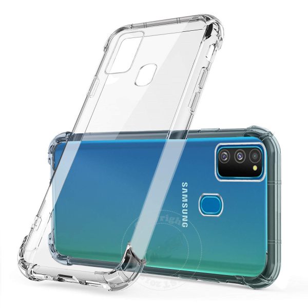 OO LALA JI samsung galaxy m30s - soft silicone shockproof Bumper Case case back cover in transparent[air cushion technology] - Transparent - Image 3