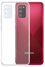 OO LALA JI For Samsung Galaxy A03s - Soft Silicone Shockproof Bumper Case Back Cover in Transparent [Air Cushion Technology] for Samsung gallaxy a03s-Transparent