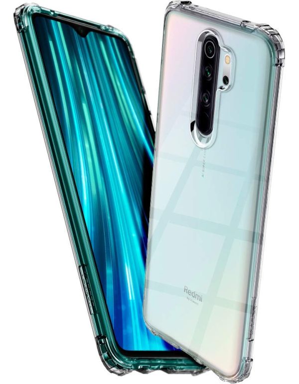 OO LALA JI Mi Redmi Note 8 Pro Soft Back Bumper Corners Cover 12D Transparent (Corner Protection with Air Cushion Technology)- Transparent - Image 4