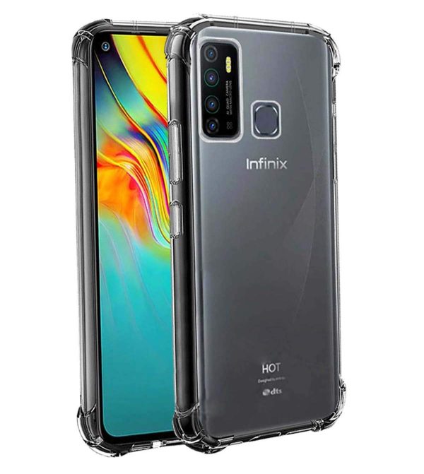 OO LALA JI Hybrid Protection Silicone Back Cover Case for Techno Spark 5 / Techno Spark 5 Pro | Crystal Clear TPU Bumper Back Cover for Techno Spark 5 / Spark 5 Pro- Transparent - Image 4