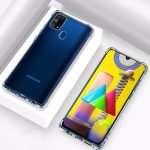 OO LALA JI Samsung Galaxy M31 Silicone Shockproof 7D Bumper Back Cover  - Transparent