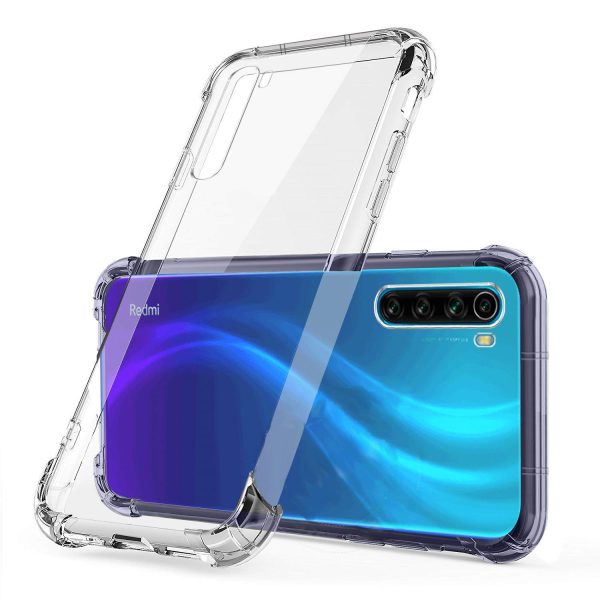 OO LALA JI shockproof flexible protective cushioned edges crystal clear tpu bumper corners back cover case cover for redmi xaomi note  – Transparent - Image 4