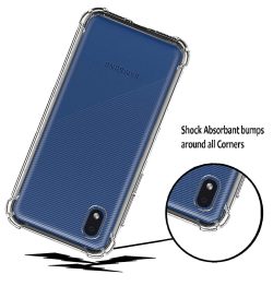 OO LALA JI Silicone Back Cover Case for Samsung Galaxy M01 Core | Crystal Clear TPU Bumper Back Cover for Samsung M01 Core - Transparent