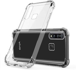 OO LALA JI For Vivo z1 pro-soft silicone shockproof Bumper Case case back cover in transparent[air cushion technology]-for vivo z1 pro-Transparent