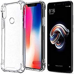 OO LALA JI For Mi note 7 | Mi note 7s | Mi note 7 pro - soft silicone shockproof bumper case back cover in transparent[air cushion technology]-Transparent