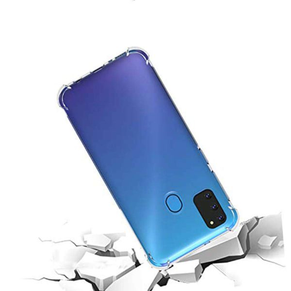 OO LALA JI Silicon Flexible Shockproof Corner TPU Back Case Cover for Samsung Galaxy M30s / Samsung Galaxy M21 - Transparent - Image 4