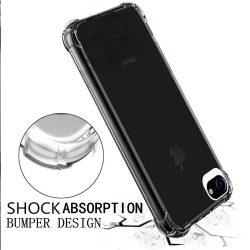 OO LALA JI Apple iphone 7, apple Apple 8 - soft silicone shockproof bumper case back cover in transparent[air cushion technology] – Transparent