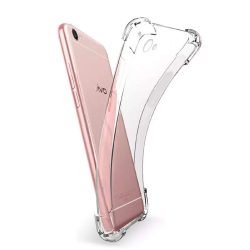 OO LALA JI Vivo Y55L - Soft Silicone Shockproof Bumper Case Back Cover in [Air Cushion Technology] - Transparent