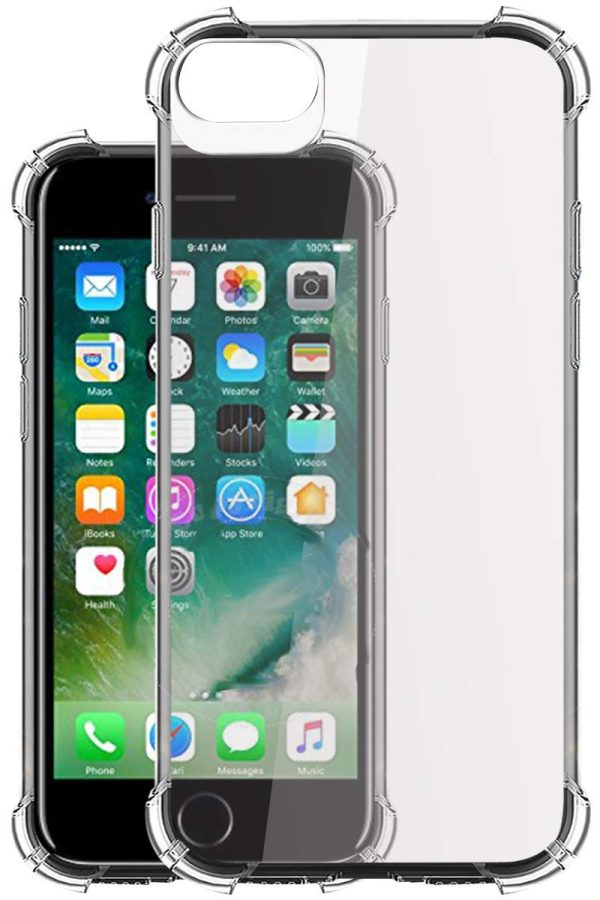OO LALA JI Apple iphone 7, apple Apple 8 - soft silicone shockproof bumper case back cover in transparent[air cushion technology] – Transparent - Image 5