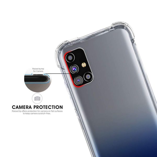 OO LALA JI Shockproof Flexible Protective TPU Bumper Back Case Cover for Samsung Galaxy A71 - Transparent - Image 5