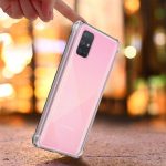 OO LALA JI Shockproof Flexible Protective TPU Bumper Back Case Cover for Samsung Galaxy A71 - Transparent - Image 6