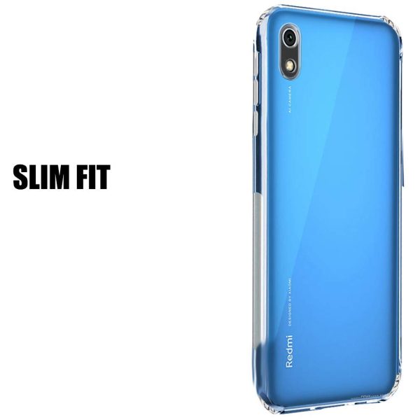 OO LALA JI Silicone soft silicone transparent back cover case for redmi 7a- Transparent - Image 6