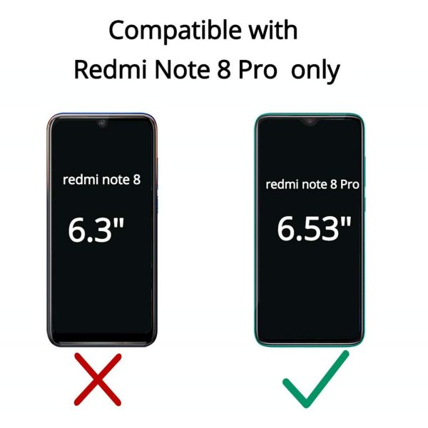 OO LALA JI Shockproof Flexible Protective Cushioned Edges Crystal Clear TPU Bumper Corners Back Case Cover for Redmi Xaomi Note 8 Pro – Transparent - Image 6
