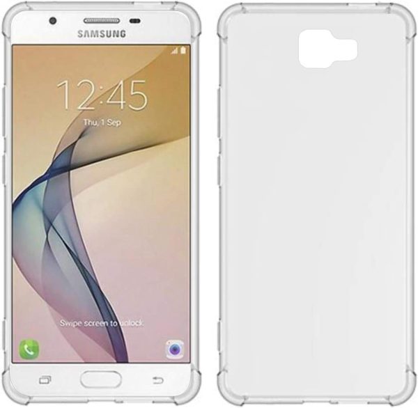 OO LALA JI Samsung Galaxy On Nxt - Soft Silicone Shockproof Bumper Case Back Cover in Transparent [Air Cushion Technology] - Transparent - Image 4