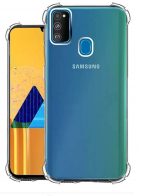 OO LALA JI samsung galaxy m30s - soft silicone shockproof Bumper Case case back cover in transparent[air cushion technology] - Transparent - Image 7