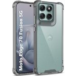 MT Back Cover for Motorola Moto Edge 70 Fusion 5G, Transparent, with Corner Airbag Protection