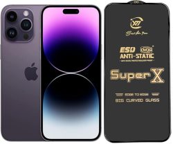 Aone For iPhone 14 Pro Max Tempered Glass Black