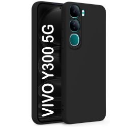 Silicone Back Cover For Vivo Y300 5G / Vivo V40 Lite 5G Black