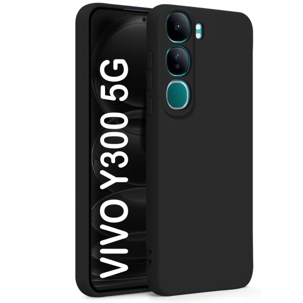 Silicone Back Cover For Vivo Y300 5G / Vivo V40 Lite 5G Black - Image 2