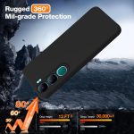Silicone Back Cover For Vivo Y300 5G / Vivo V40 Lite 5G Black - Image 3