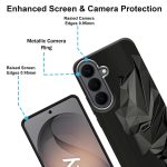 Bt for Samsung Galaxy S26 5G Soft Silicone Shock Proof Back CoverBlack | 3D Engraved Design - Image 4