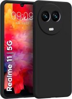Silicone Back Cover for Realme 11 11X 5G  C67 5G  Narzo 60X 5G Black - Image 6