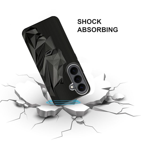 Bt for Samsung Galaxy S26 5G Soft Silicone Shock Proof Back CoverBlack | 3D Engraved Design - Image 7