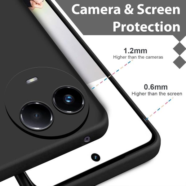 Silicone Back Cover for Realme 11 11X 5G  C67 5G  Narzo 60X 5G Black - Image 9
