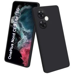 Silicon Back Cover Case for OnePlus Nord CE 3 Lite 5G Black