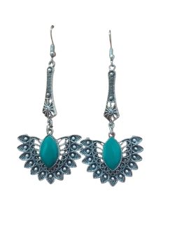 Aone Silver Oxidised Fancy Earrings Code B25 New