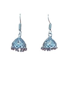 Aone Silver Oxidised Fancy Earrings Code B13 New