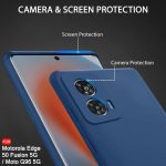 Aone Silicone Soft Back Cover Case for Motorola Moto Edge 50 Fusion Blue New - Image 5