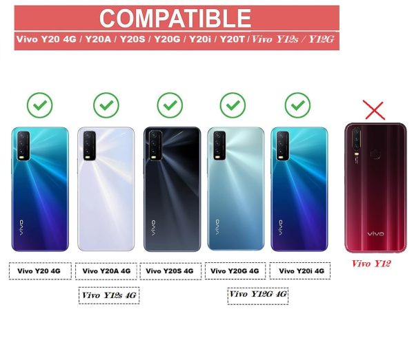 Silicone Back Cover for Vivo Y12s / Y20 / Y20i / Y20G Black - Image 5