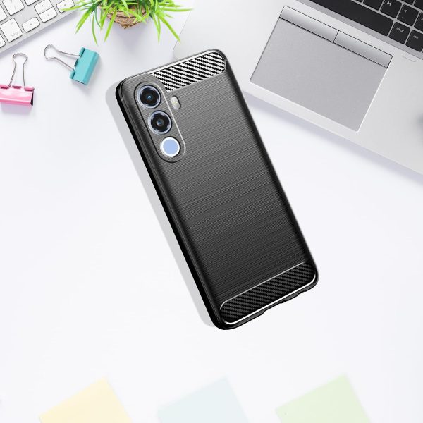 BA For Ai Plus Nova 2 Neo 5G Back Cover Carbon Fiber Armor Black - Image 6