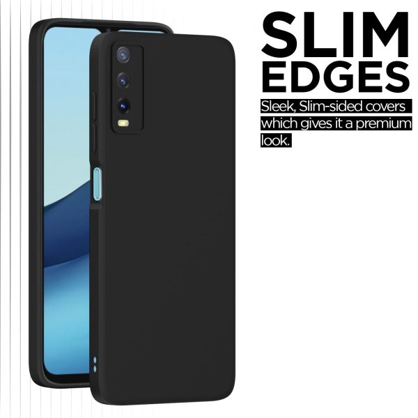 Silicone Back Cover for Vivo Y12s / Y20 / Y20i / Y20G Black - Image 10