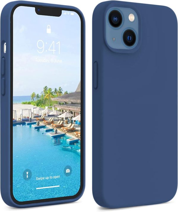 Silicone For Apple iPhone 13 Back Cover Blue - Image 2