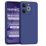 Silicone For Realme C71 4G | Narzo 80 Lite 4G Back Cover Blue