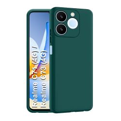 Silicone For Realme C71 4G | Narzo 80 Lite 4G Back Cover Green