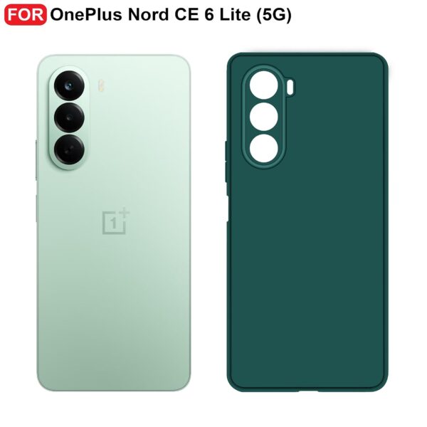 Silicone For OnePlus Nord CE6 Lite 5G Back Cover Green - Image 3