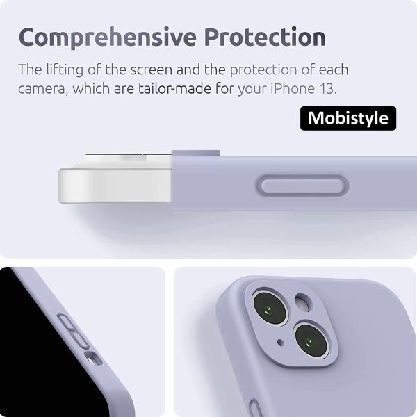 Silicone For Apple iPhone 13 Back Cover Gray - Image 3