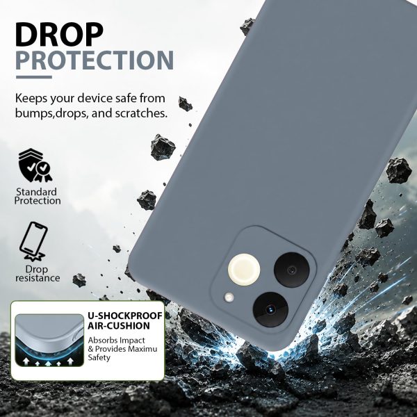 Silicone For Realme Narzo 80 Lite 4G | C71 4G Back Cover Gray - Image 3